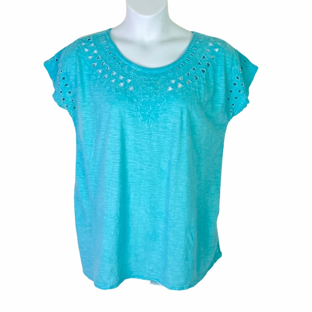 Soft Surroundings | Women’s Hi-Low EyeletTunic Size L